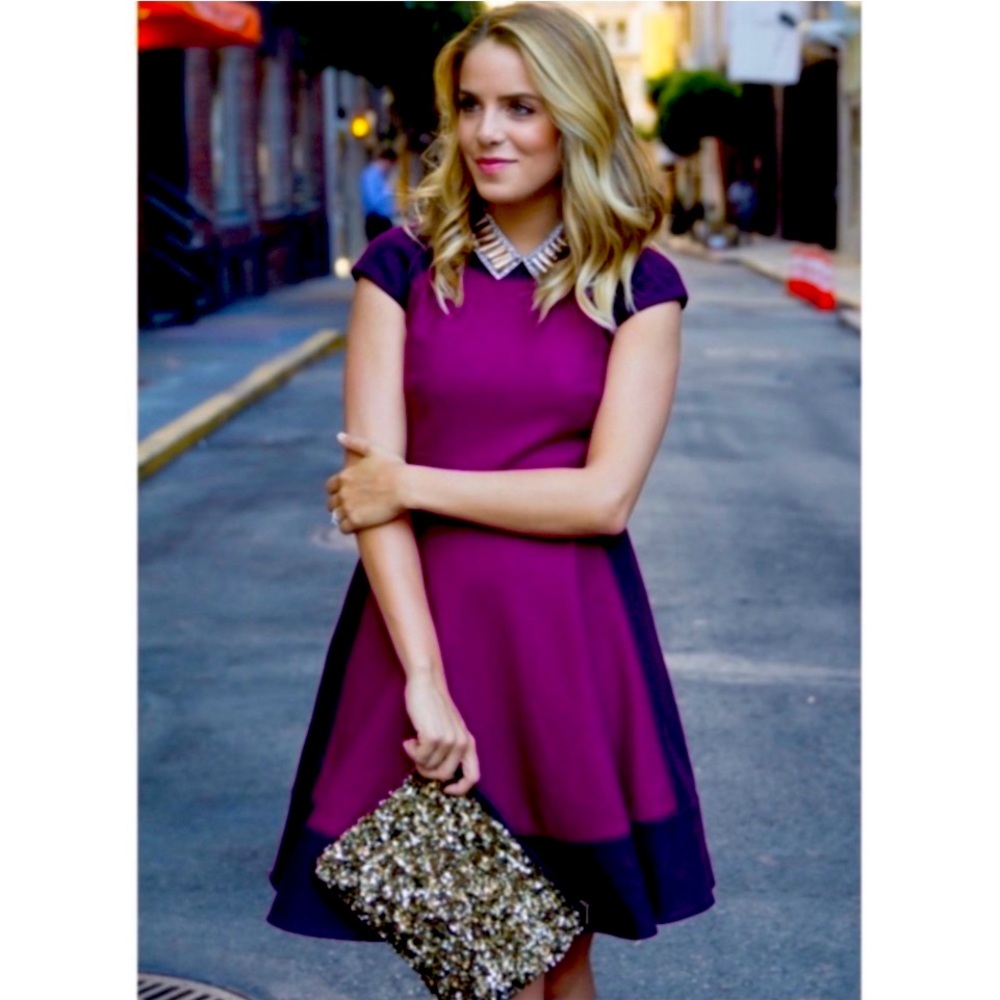Ted Baker Linkah Midi Wool Skater Dress Ted size5 or US size12-14